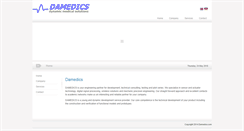 Desktop Screenshot of damedics.com